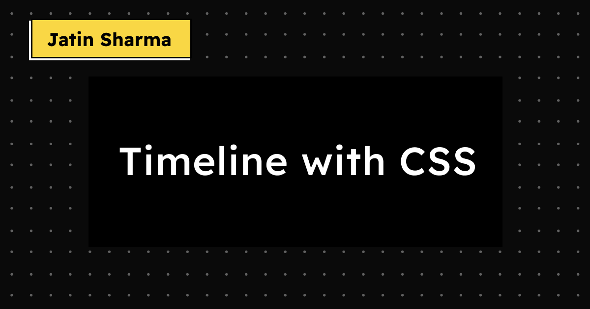 Timeline with CSS