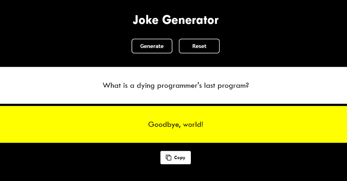Jokes generator
